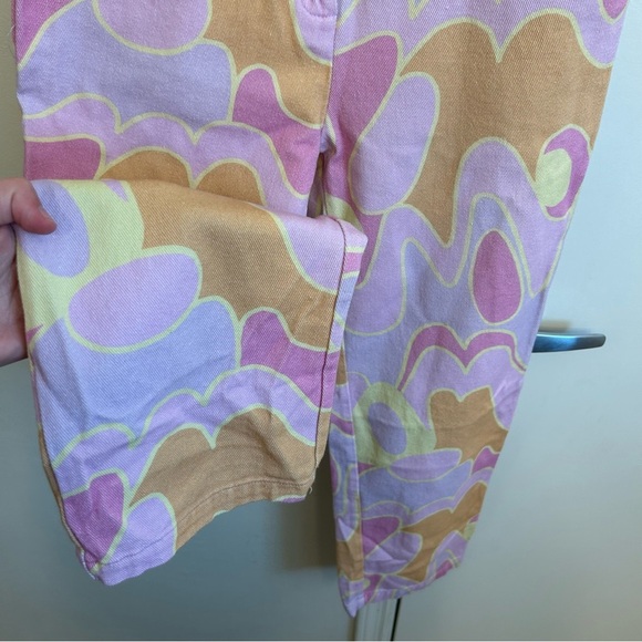 Peppermayo x Dolls Kill Psychedelic Print Keep Your Heart Pants Size 6 Y2K Retro - Picture 6 of 13